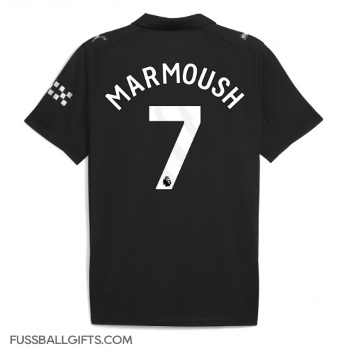 Manchester City Omar Marmoush #7 Fußballbekleidung Auswärtstrikot 2025-26 Kurzarm